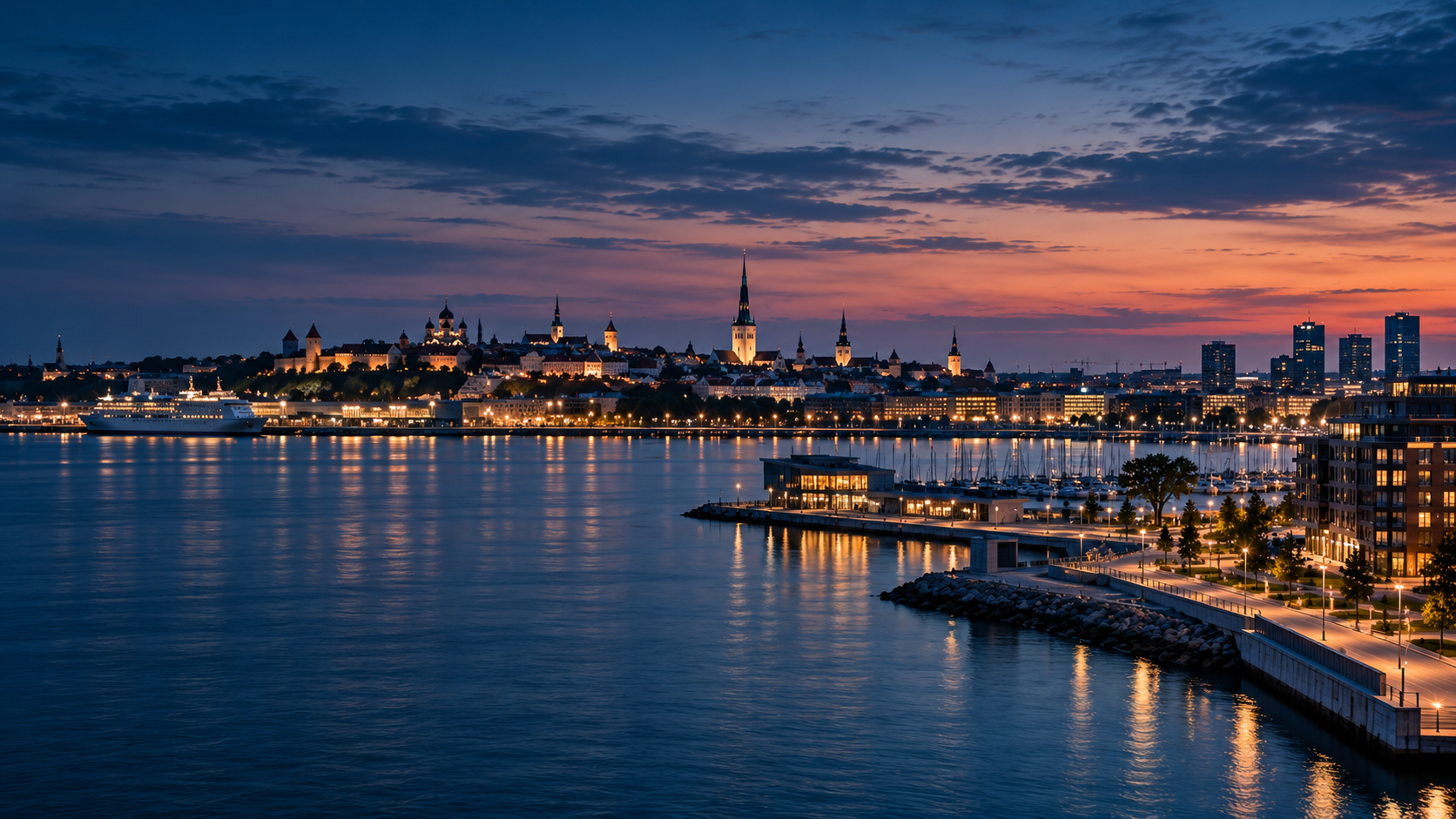 Tallinn waterfront atmosphere